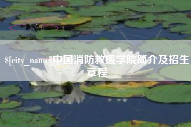 汕头中国消防救援学院简介及招生章程