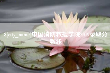 汕头中国消防救援学院2019录取分数线