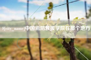 汕头中国消防救援学院在那个地方