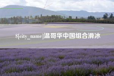 汕头温哥华中国组合滑冰