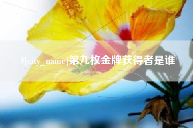 汕头第九枚金牌获得者是谁