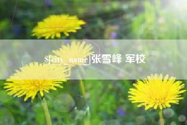 汕头张雪峰 军校