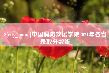 汕头中国消防救援学院2021年各省录取分数线