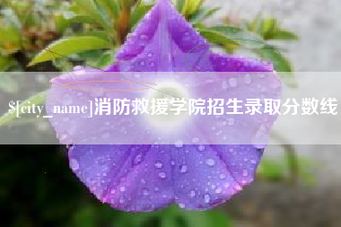 汕头消防救援学院招生录取分数线