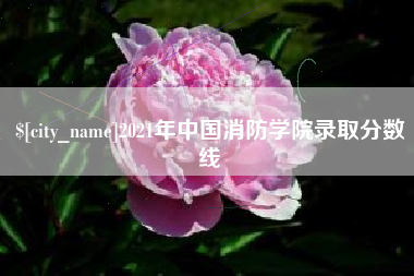 汕头2021年中国消防学院录取分数线