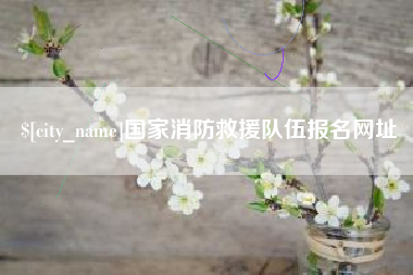 汕头国家消防救援队伍报名网址