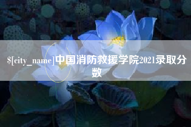 汕头中国消防救援学院2021录取分数