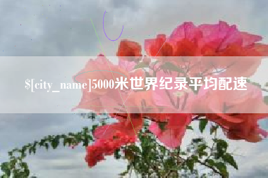 汕头5000米世界纪录平均配速