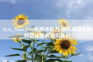 汕头5000米滑冰接力-团队成员之间的信任是成功的基石