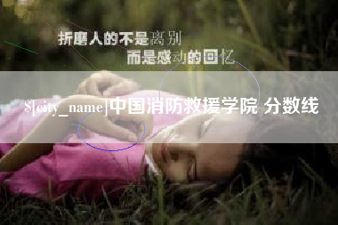 汕头中国消防救援学院 分数线