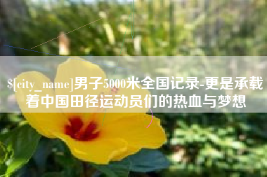 汕头男子5000米全国记录-更是承载着中国田径运动员们的热血与梦想