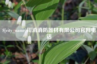 汕头川消消防器材有限公司官网电话
