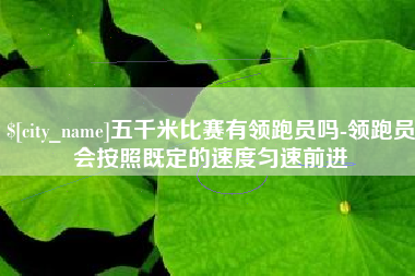 汕头五千米比赛有领跑员吗-领跑员会按照既定的速度匀速前进