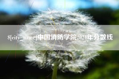 汕头中国消防学院2024年分数线