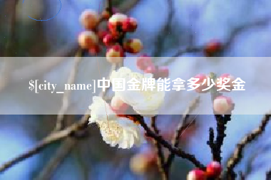汕头中国金牌能拿多少奖金