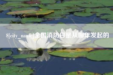 汕头全国消防日是从哪年发起的