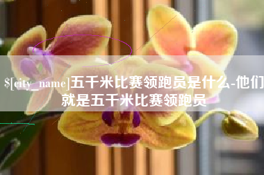 汕头五千米比赛领跑员是什么-他们就是五千米比赛领跑员