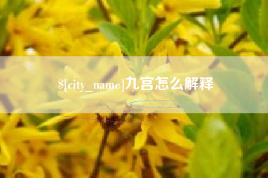 汕头九宫怎么解释