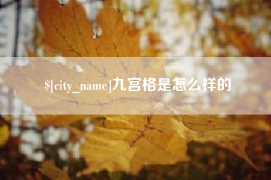 汕头九宫格是怎么样的