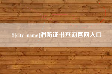 汕头消防证书查询官网入口